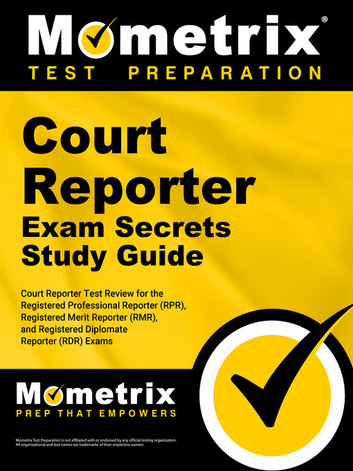 Cover image for Court Reporter Exam Secrets Study Guide